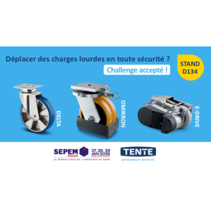 Roues et roulettes industrielles TENTE au SEPEM Douai