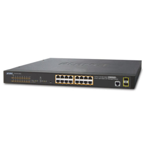 PLANET GS-4210-16P2S : un nouveau switch EtherNet PoE très économique  