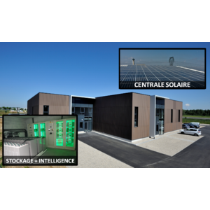 centrale électrique hybride PV diesel pour bâtiment