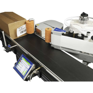 système d'impression-pose d'étiquettes 9550 avec applicateur en angle Videojet 