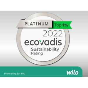 ECOVADIS décerne la médaille de platine au Groupe Wilo