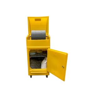 Kit Absorbants Tous liquides conditionné dans Armoire mobile - 130 L - Réf. KTL 130 ARM