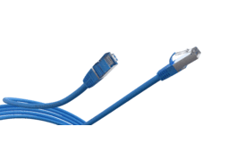 Cordon réseaux Cat6a : Vue en perspective connecteurs vers le haut