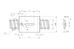 Vis à billes à filet rectifié et écrous
