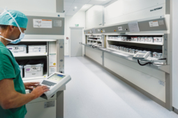 Magasin de stockage d’instruments stériles pour centre hospitalier