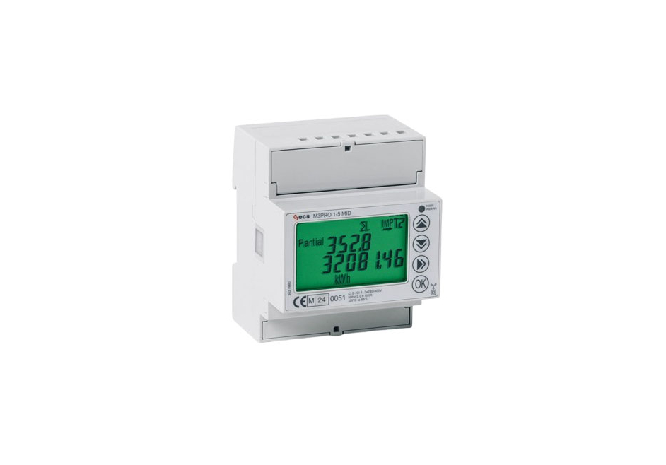 compteur d’énergie triphasé haute précision M3PRO 1-5 MID