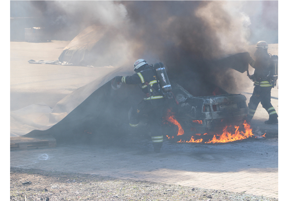 Couverture anti feu pour véhicule électrique - DIFOPE