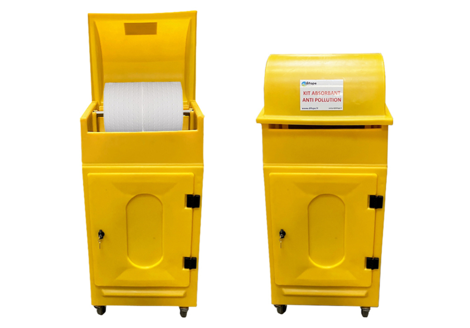 Kit Armoire mobile - Kit Absorbants hydrocarbures 330 L - KH 330 ARM