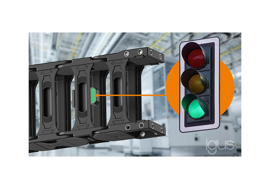 IGUS lance le nouvel indicateur EC.WLC qui affiche la durée de vie des chaînes porte-câbles