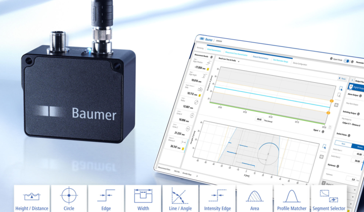 Une nouvelle classe de capteurs chez BAUMER pour un positionnement et un contrôle qualité facilités