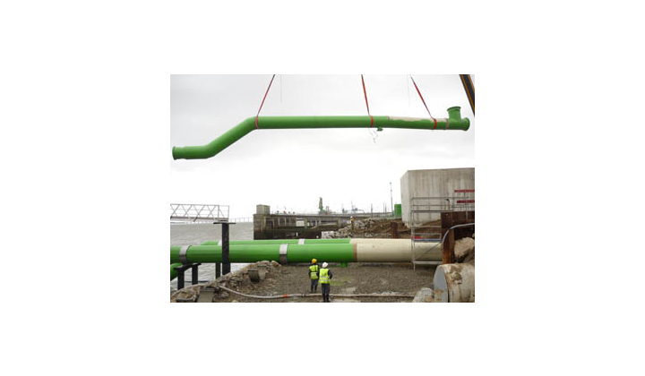 APS France fournit des canalisations en PRV pour une centrale électrique à cycle combiné Gaz à Montoir-de-Bretagne 