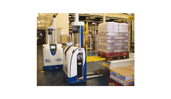 Les chariots automatiques (AGV) BA SYSTEMES chez Candia