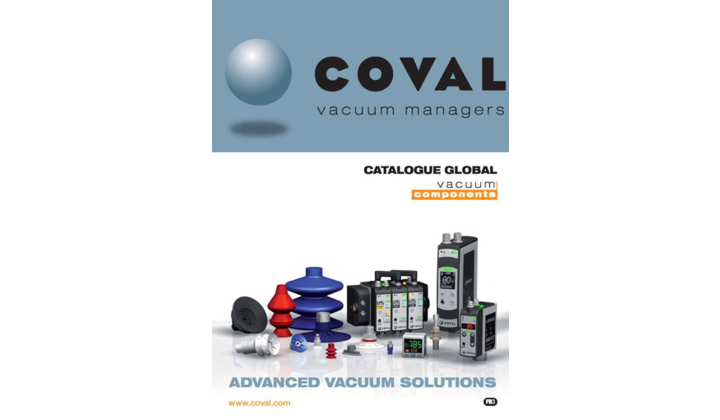Nouveau catalogue COVAL 2016-2017 Ventouses et Pompes à vide