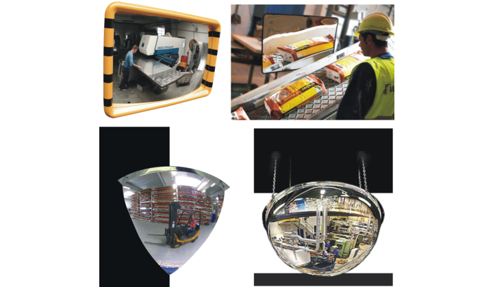 Miroirs industriels, magasins et routiers