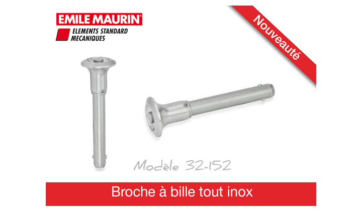 Broche à bille tout inox Emile Maurin