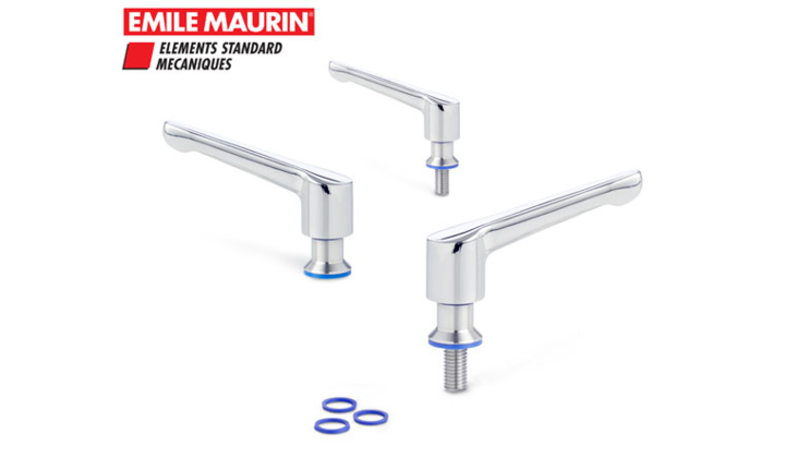 Manette indexable inox pour environnement hygiénique