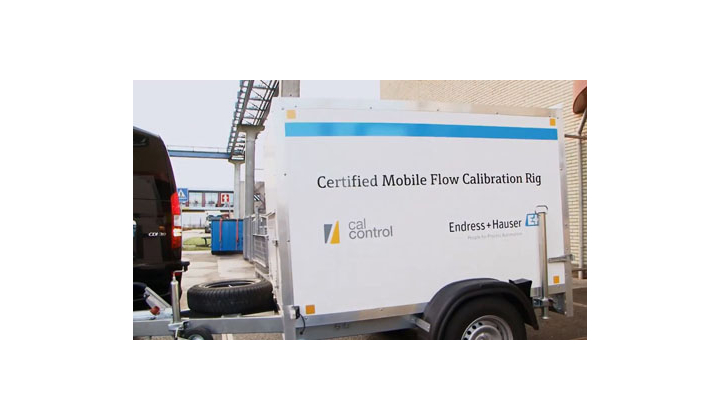 Ban d'étalonnage mobile pour débitmètres Endress+Hauser