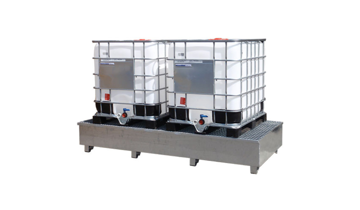 Bac de rétention acier pour IBC de 1000 L