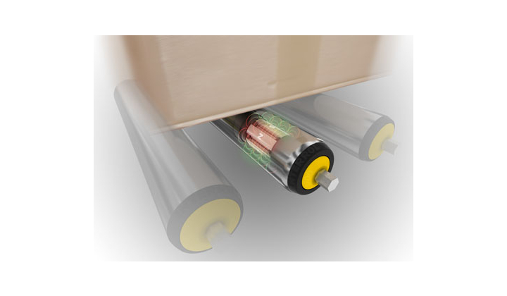 Rouleaux à frein magnétique pour convoyeur gravitaire Interroll