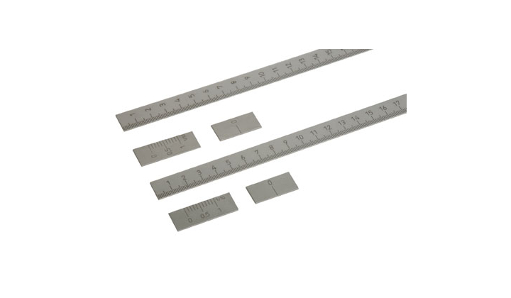 Règles métalliques à marquage laser profond