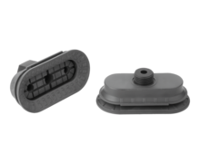 Ventouse à soufflet ovale 1,5 soufflet à fixation intégrée