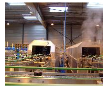 Tunnel de lavage industriel