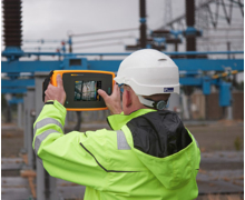 Caméra acoustique de précision Fluke™ ii910 pour détection des décharges électriques