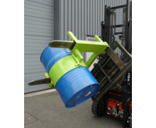 Retourneur de fûts pour chariot à tête rotative 