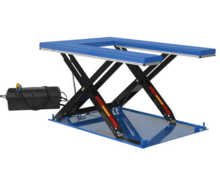 Table élévatrice extra-plates avec plateau en U