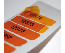 Etiquette d'identification à transfert thermique