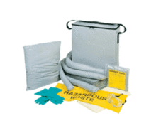 Kit absorbant d'urgence transportable