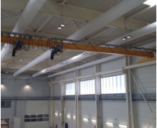 VERLINDE équipe de ponts roulants et de palans, le nouvel atelier de fabrication MULTIPLAST